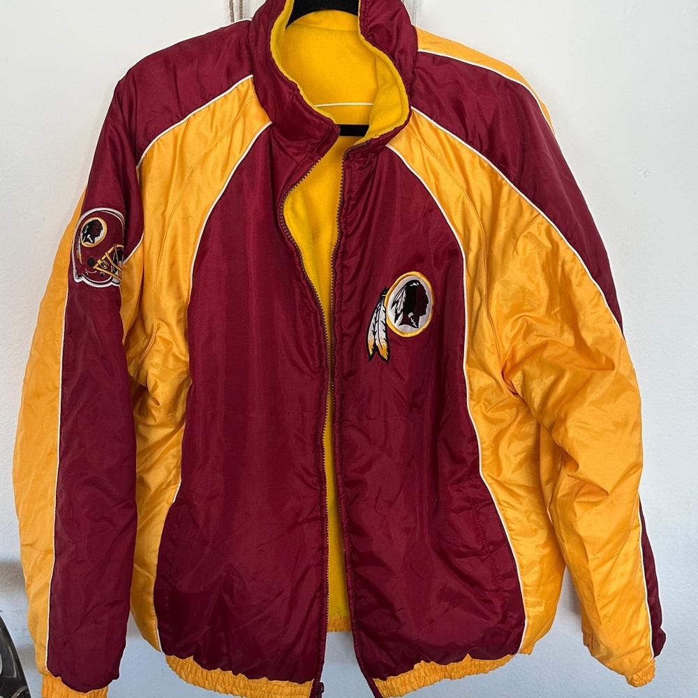 Vintage Washington Redskins reversible puffer jacket